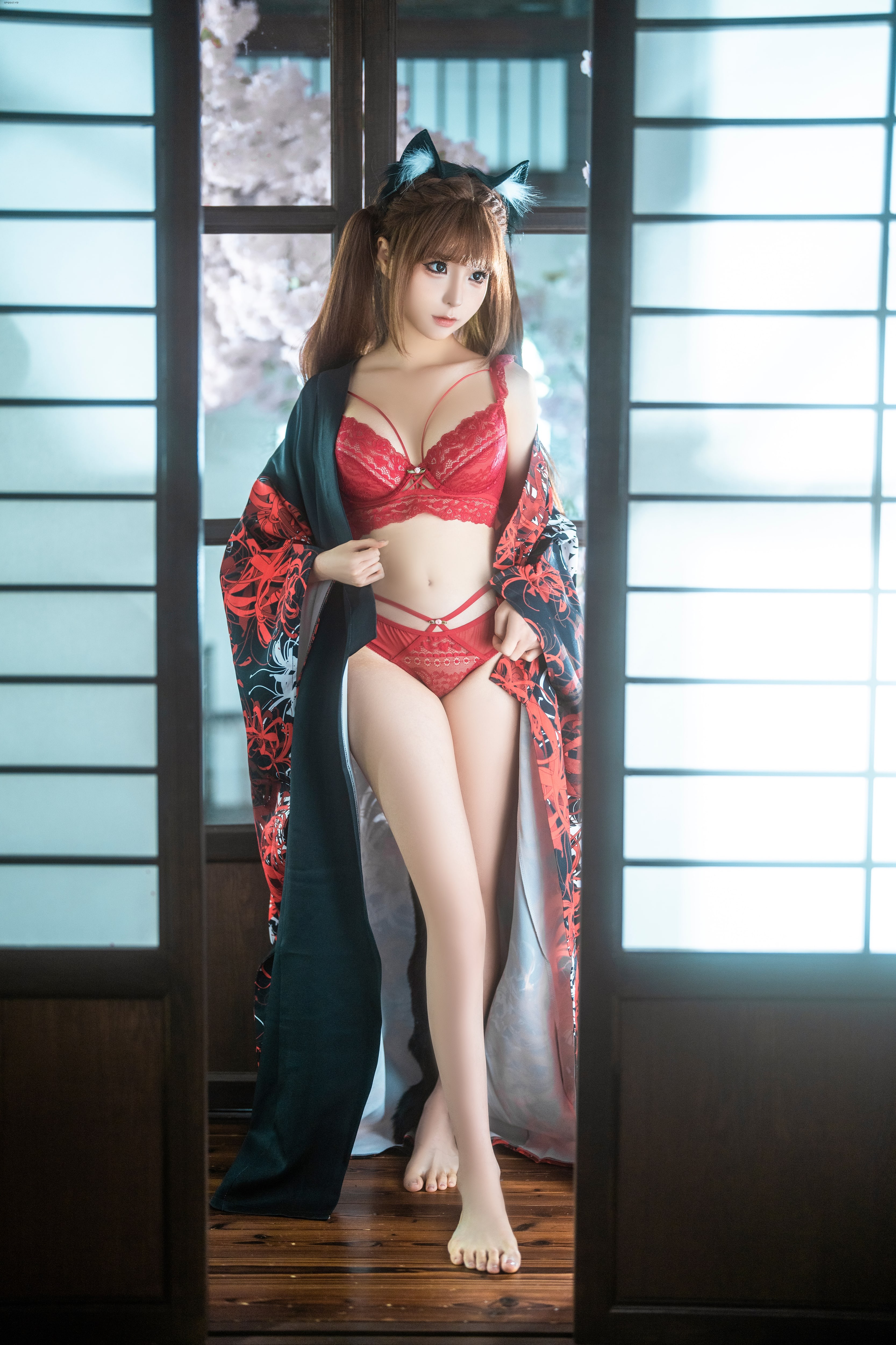 蠢沫沫  捆绑和服 第2张图片