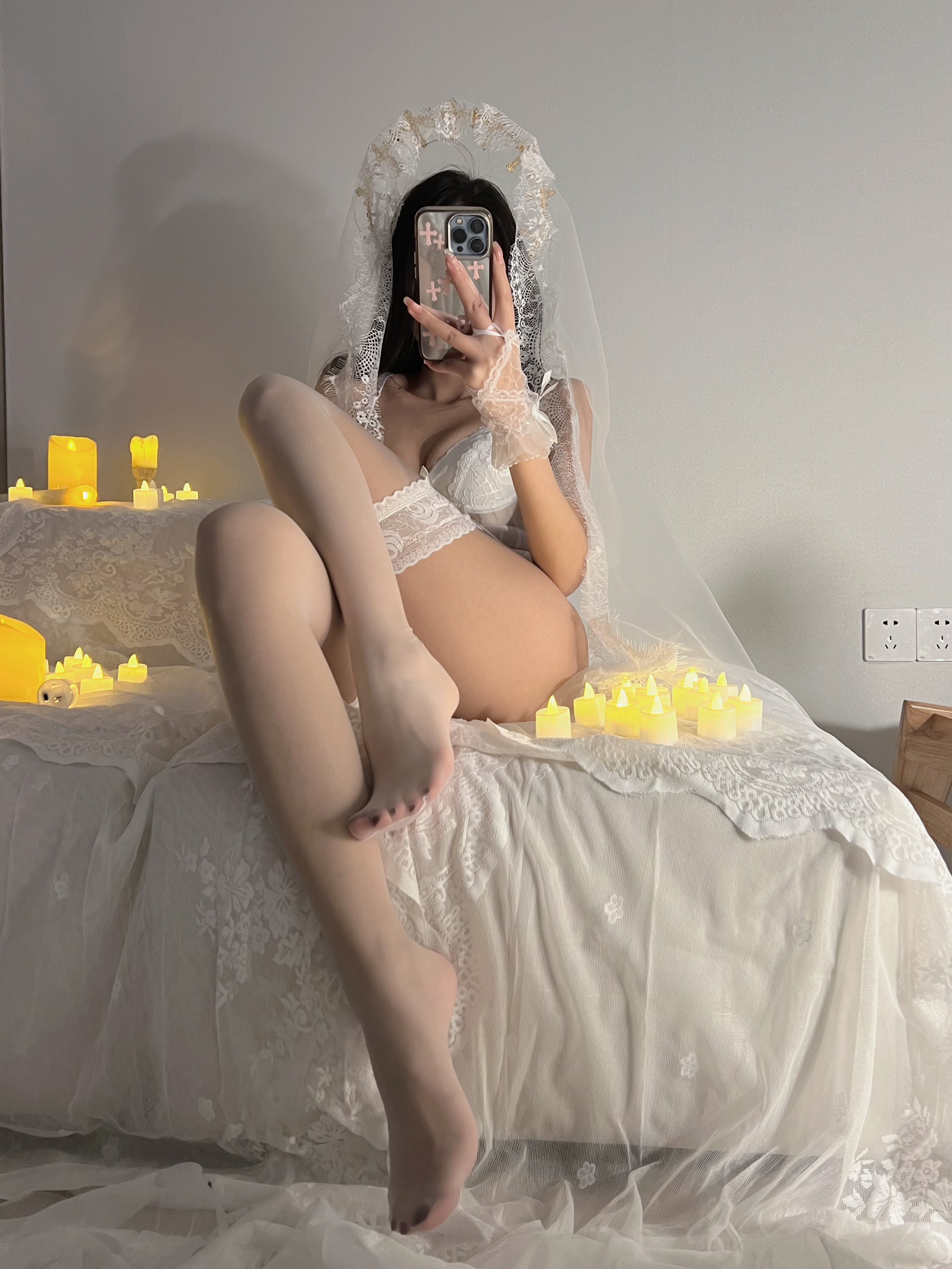 纪念小小v5 -  蕾丝袜 第15张图片