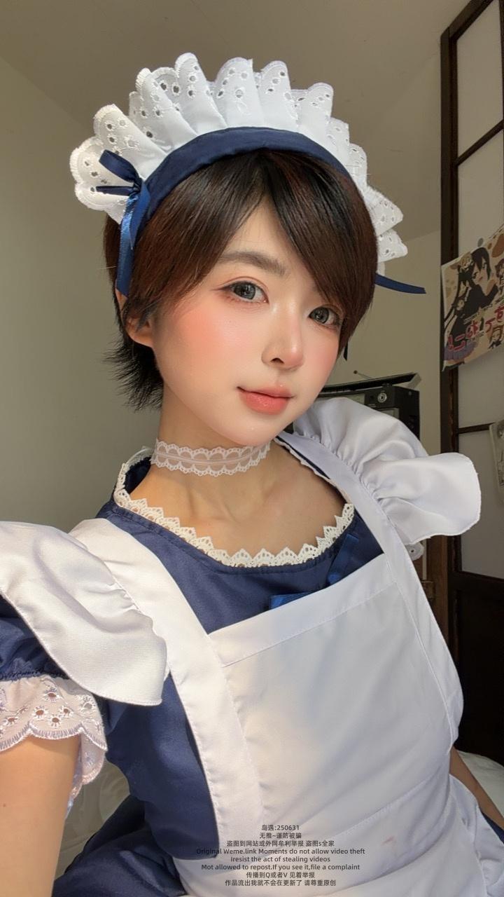 短发那只猫 - 日式白丝女仆 第5张图片