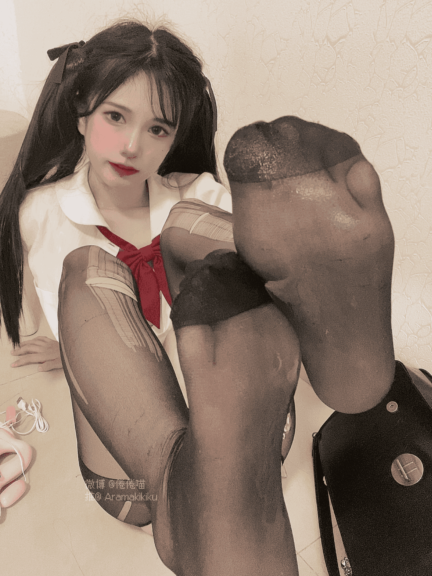 倦倦喵 - 氛围性感jk制服 第18张图片