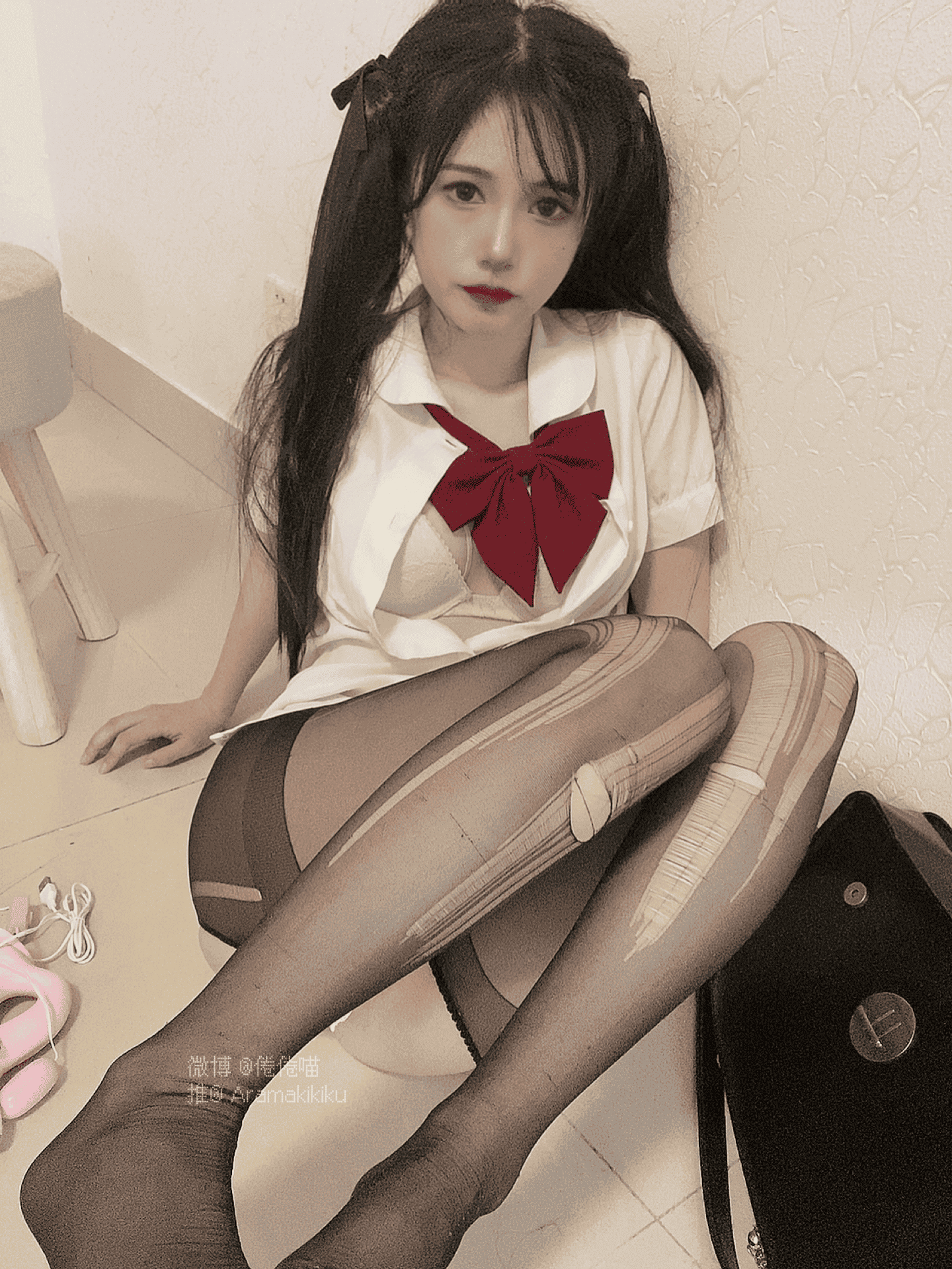 倦倦喵 - 氛围性感jk制服 第29张图片